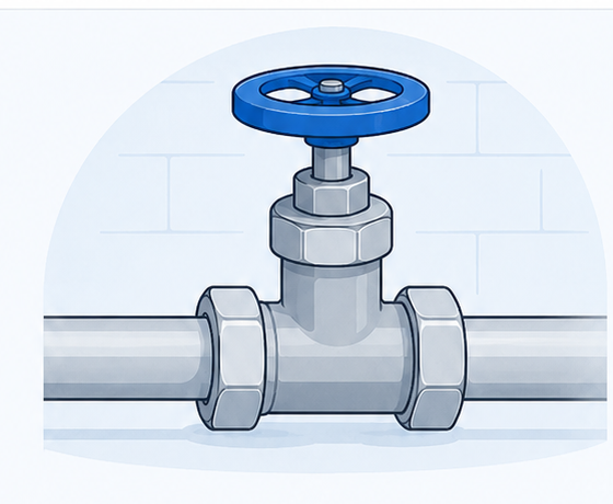 Illustration of a stopcock valve